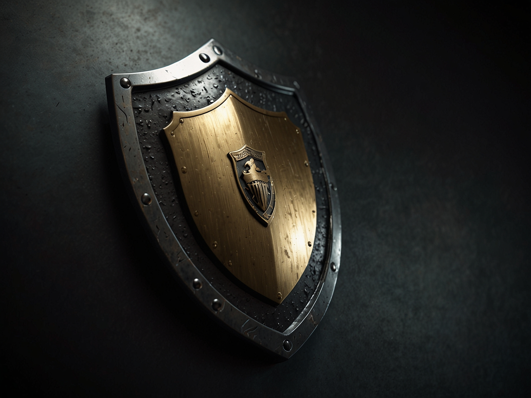 Security shield symbolizing encryption and protection