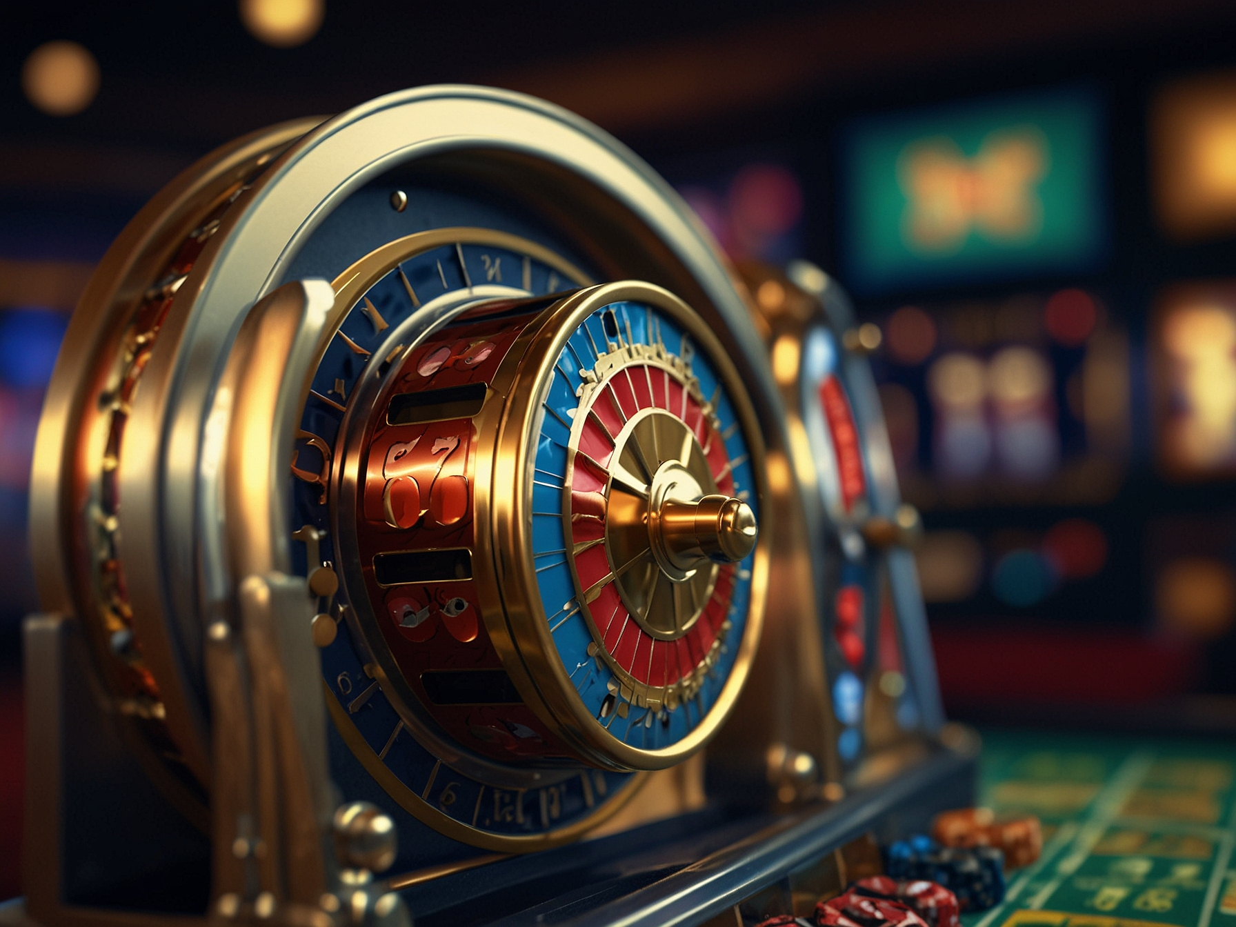 Slot reel close-up